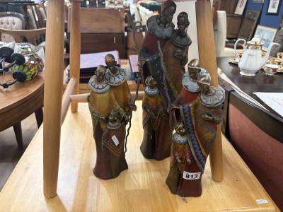 3 X MAASAI SHUDEHILL FIGURES