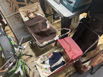 2 X CHILDREN'S PRAMS + DOLLS