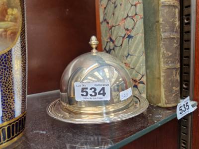 SILVER BUTTER DISH (224 GRAMS)