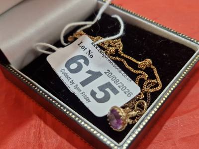 9CT CHAIN + PENDANT (2.8 GRAMS)
