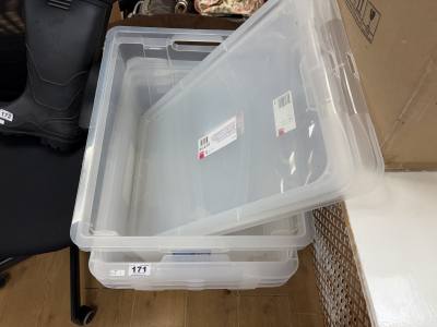 4 X STORAGE BOXES