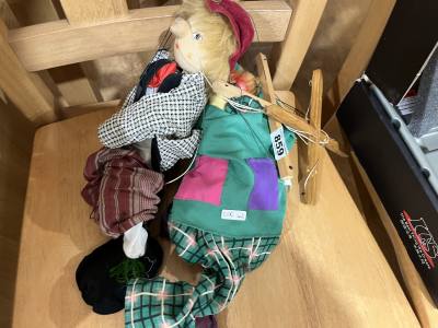 2 X VINTAGE PUPPETS