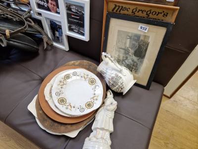 2 X VINTAGE TAVERN LISTS + PICTURE + PLATES ETC