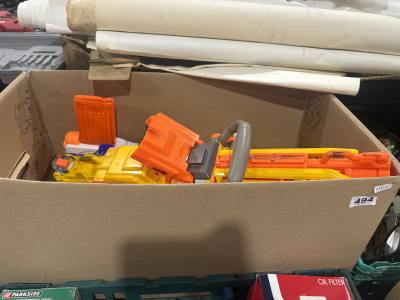 BOX OF NERF GUNS