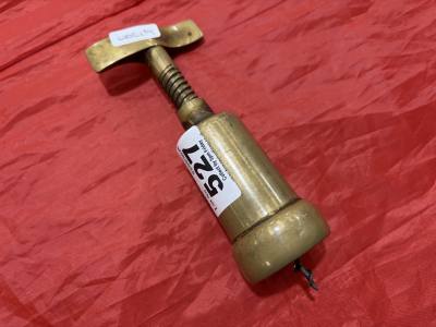 ANTIQUE ITALIAN BRASS CORKSCREW