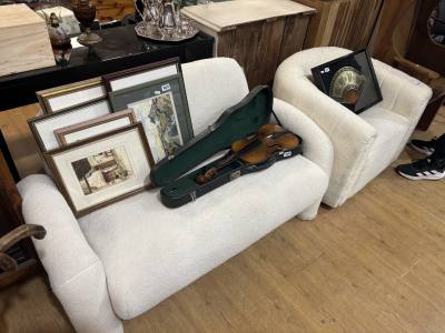 2 SEATER COUCH + CHAIR