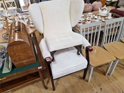WINGBACK CHAIR + STOOL