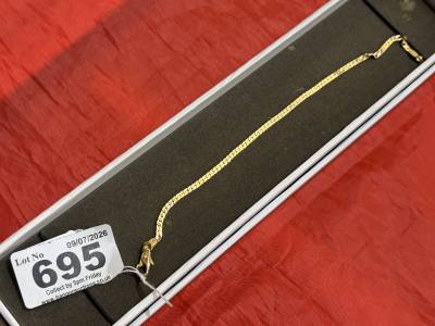 18CT GOLD BRACELET 3.8G