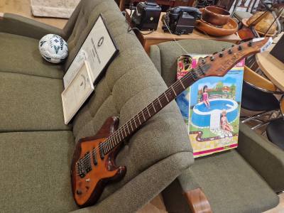 STUS CUSTOM "NATURAL" WOODEN" GUITAR BY "STIG"