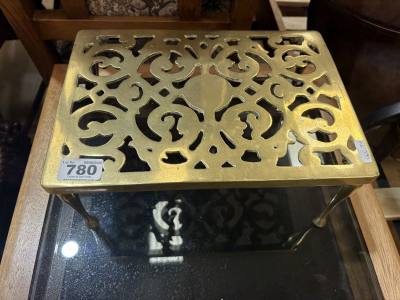 ANTIQUE BRASS TRIVET