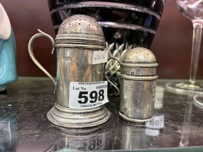 2 X SILVER SHAKERS (124 GRAMS)