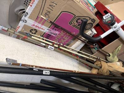 LOT OF FISHING RODS