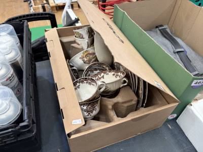 BOX OF ROYAL WORCESTER CHINA