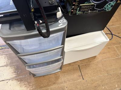 LOT OF PLASTIC STORAGE BOXES