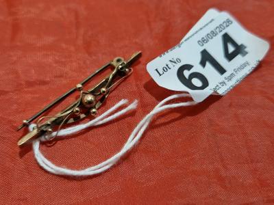 9CT GOLD BROOCH  (FOR REP)