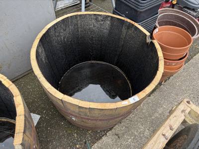 HALF BARREL PLANTER