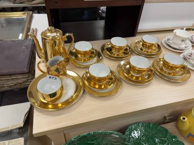ROYAL WORCESTER GILT TEA SET