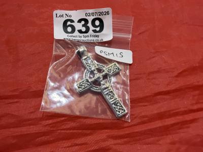 NEW SILVER CROSS PENDANT (13.3 GRAMS)