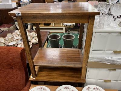 PAIR OF MAHOGANY SIDE TABLES