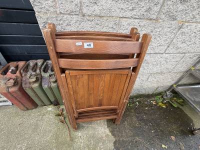 3 X WOODEN CHAIRS