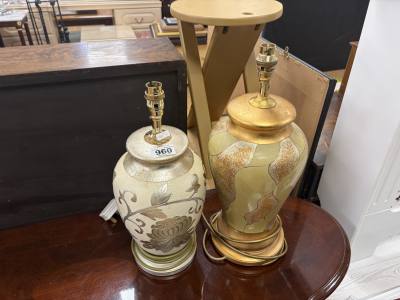 2 X ORNATE LAMPS