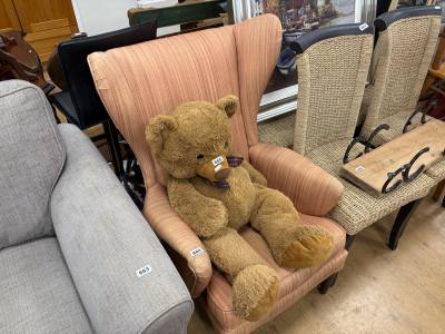 FABRIC WINGBACK ARMCHAIR