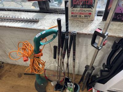 GOLF CLUBS + BALLS