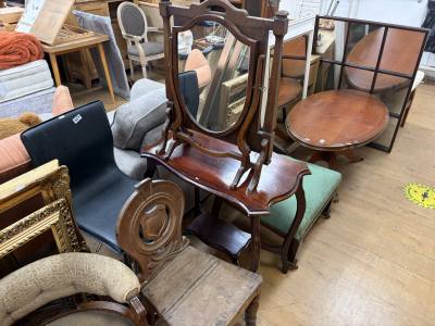 MIRROR, FIRESCREEN + CHAIR