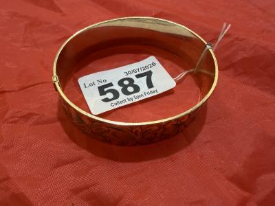 9CT METAL CORE BANGLE