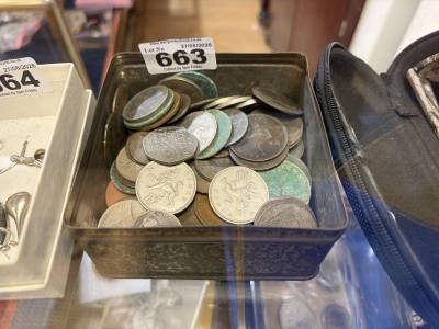 BOX OF COINS