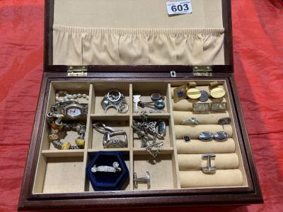 BOX OF DRESS JEWELLERY