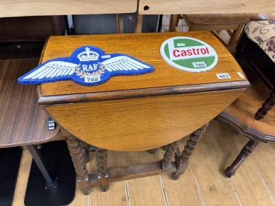 BARLEY TWIST DROP LEAF TABLE