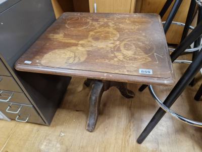 VICTORIAN PEDESTAL SIDE TABLE