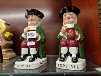 PAIR OF WADE TOBY ALE JUGS