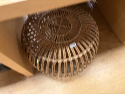 VINTAGE CANE FOOTSTOOL