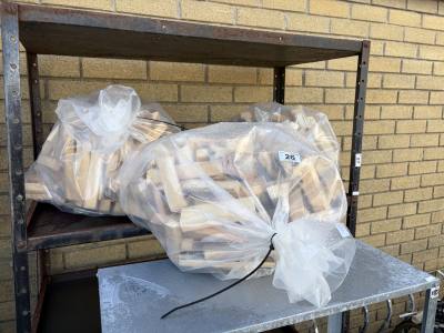 3 X BAGS OF FIREWOOD