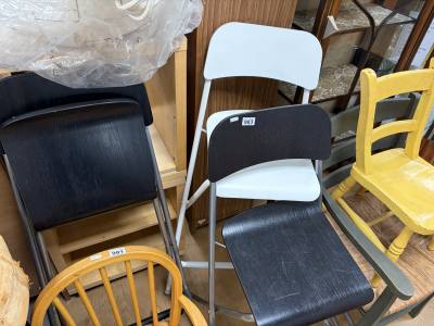 3 X FOLDING STOOLS
