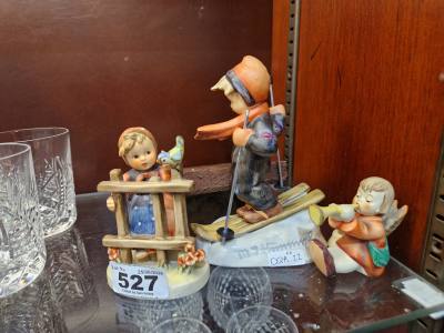3 X GOEBEL FIGURES + PLAQUE