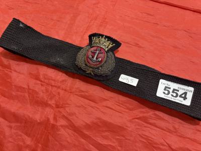 WWI MERCHANT NAVY CAP CLOTH