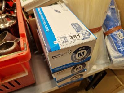 3 X BOXES OF MEDIUM GLOVES