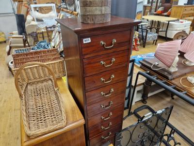 MAHOGANY DRAWER TOWER