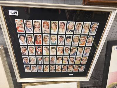 FRAMED CIGARETTE  CARDS