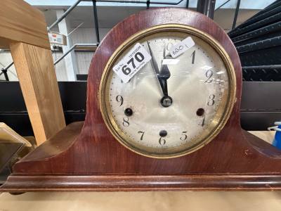 NAPOLEON HAT MANTLE CLOCK