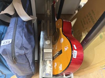 ACOUSTIC GUITAR, PLANT BOXES + RAIL