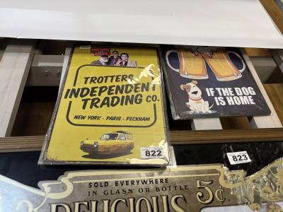 2 X BAR SIGNS