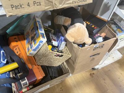 2 X BOXES + BASKET OF COLLECTORS TOYS