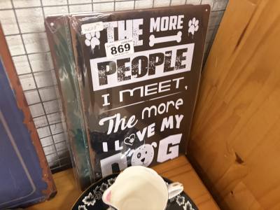 2 X TIN SIGNS