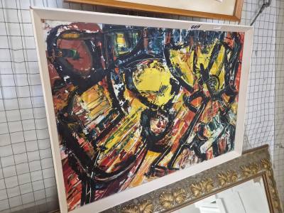 SIGNED ABSTRACT OIL