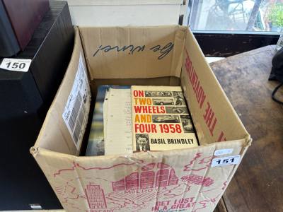BOX OF VINTAGE CAR BOOKS
