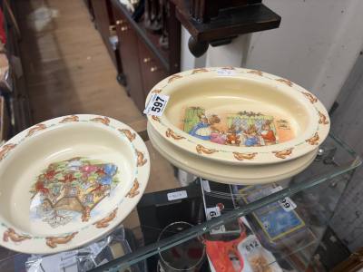 2 X BUNNYKINS DISHES